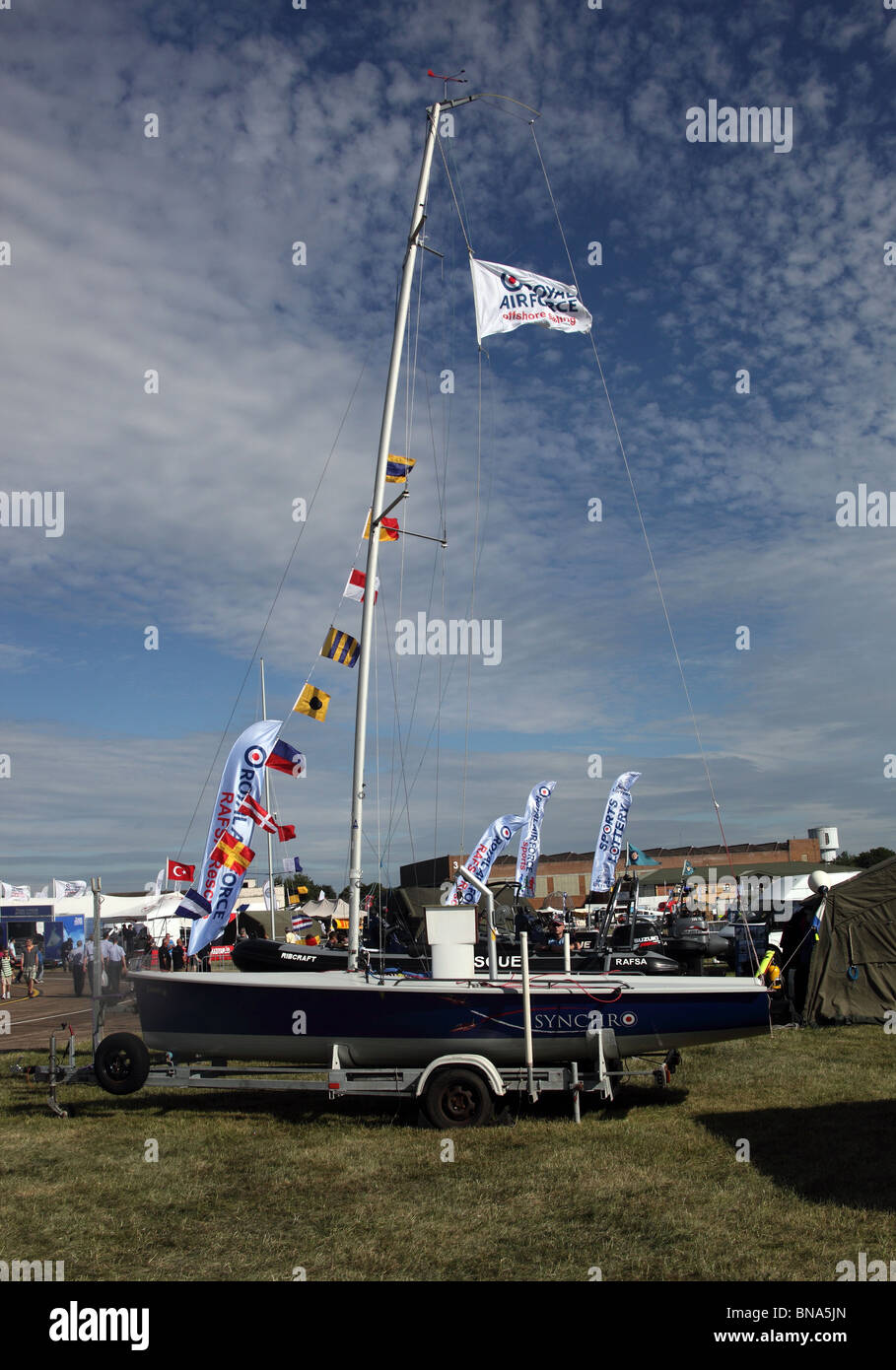 Minis y barco Waddington Air Show 2010 Foto de stock