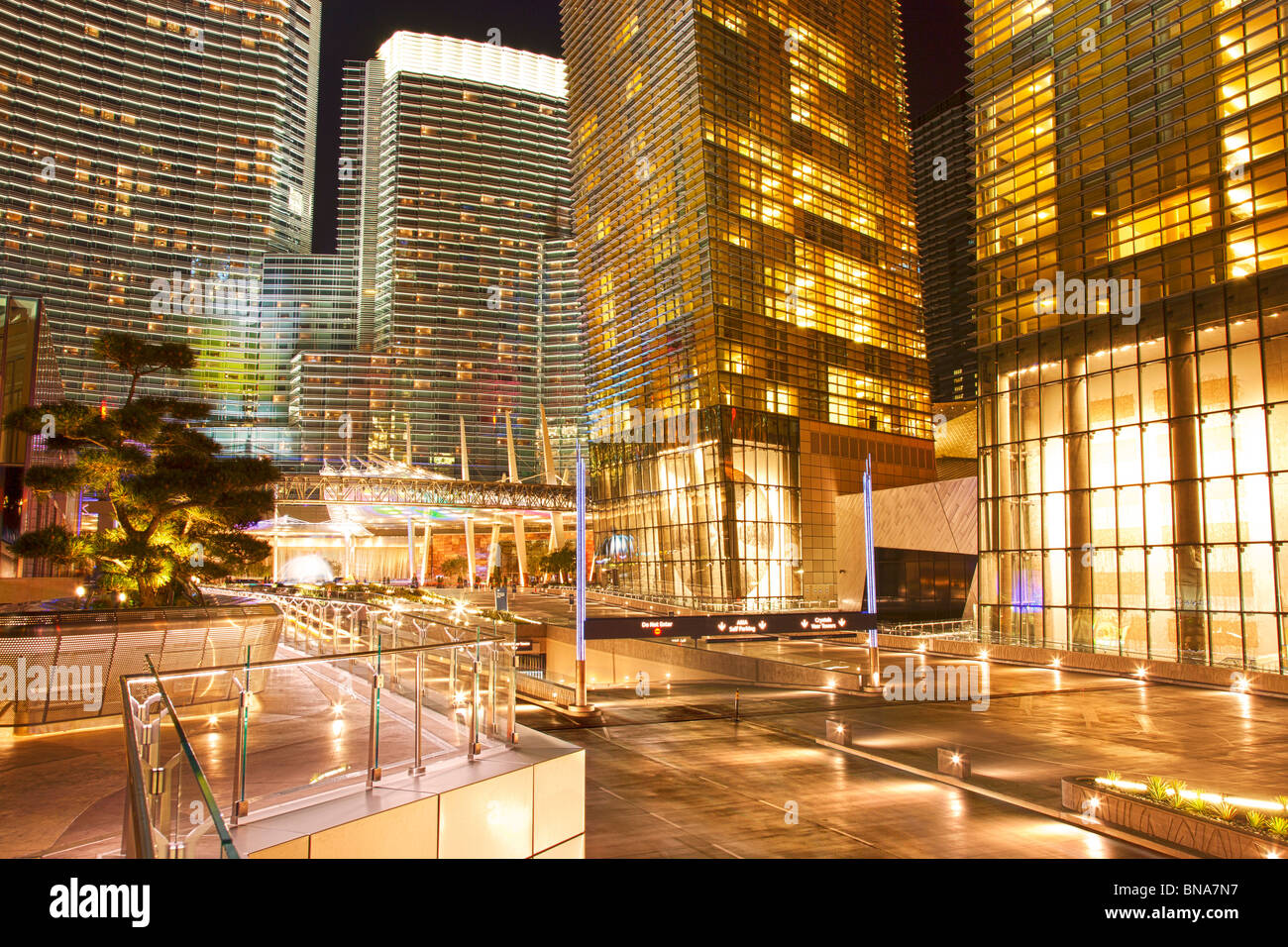 Centro de la ciudad, Las Vegas, Nevada. Foto de stock