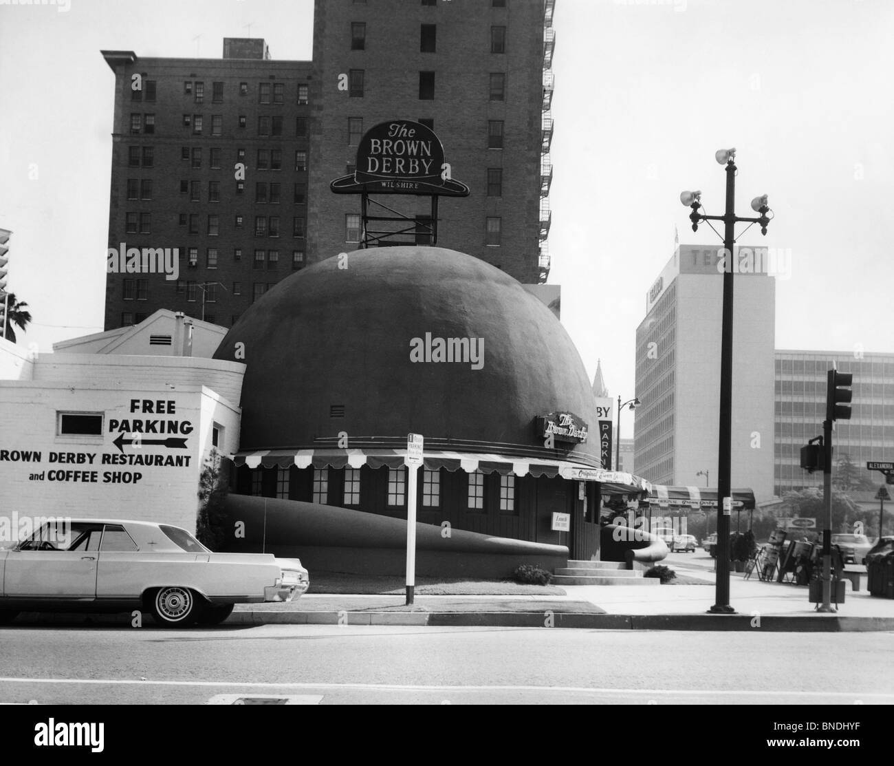 El Restaurante Brown Derby Hollywood Los Ángeles, California, EE.UU. Foto de stock