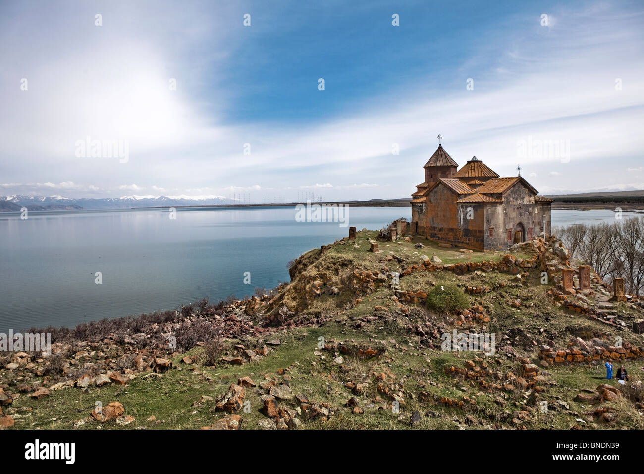 Monasterio Hayravank, el lago Sevan, Armenia Foto de stock