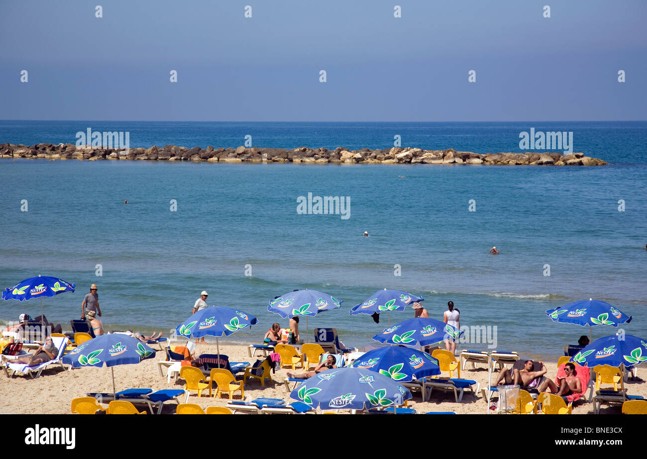 Gordon Beach - Tel Aviv Foto de stock