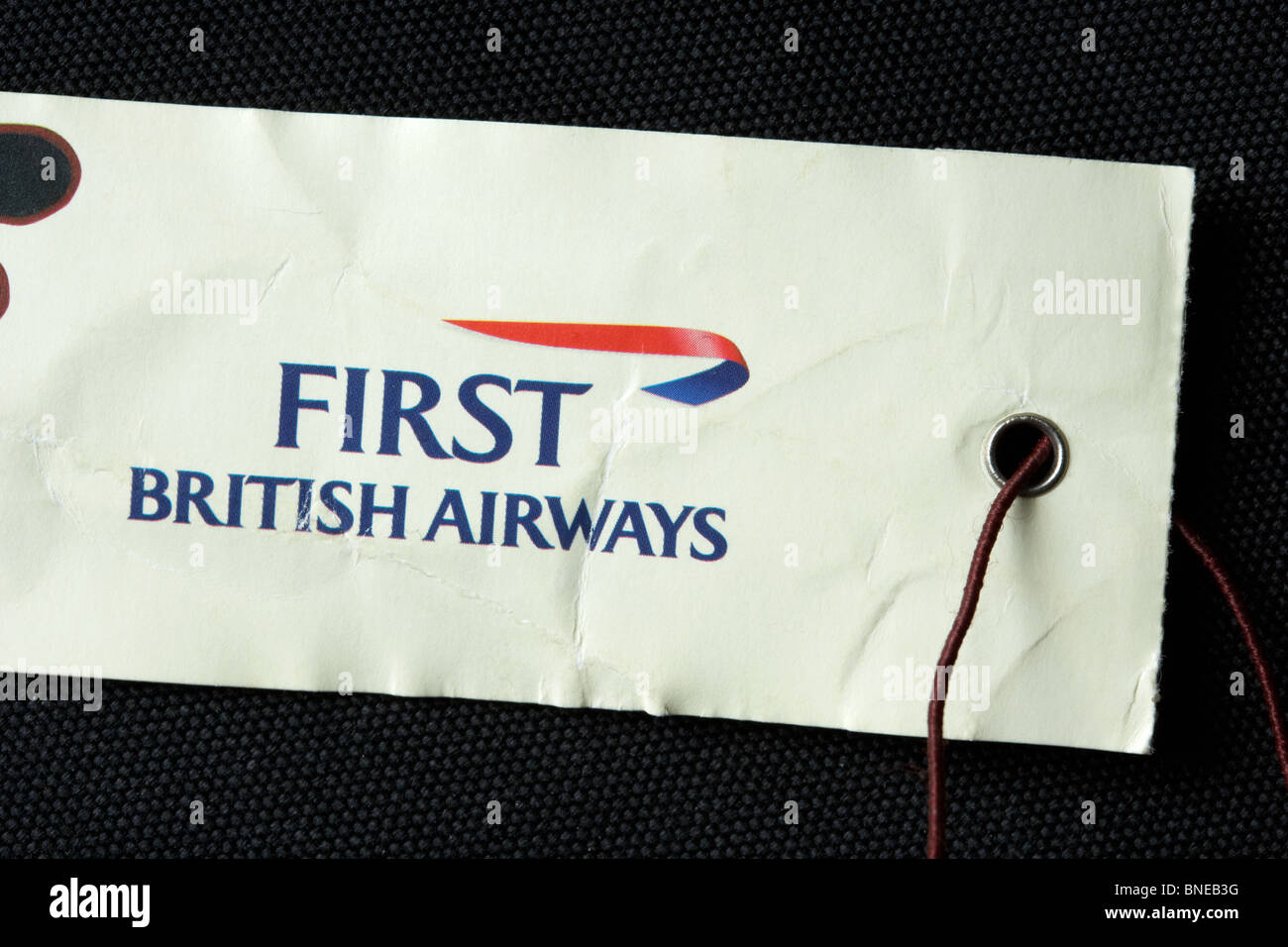 British Airways vuelo de primera clase etiqueta de equipaje Fotografía de  stock - Alamy
