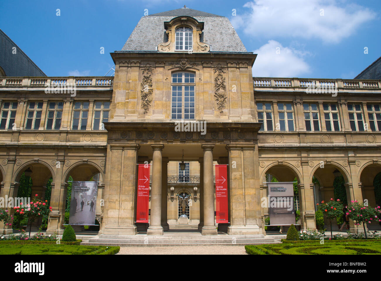 Museo Carnavalet Le Marais District central París Francia Europa Foto de stock