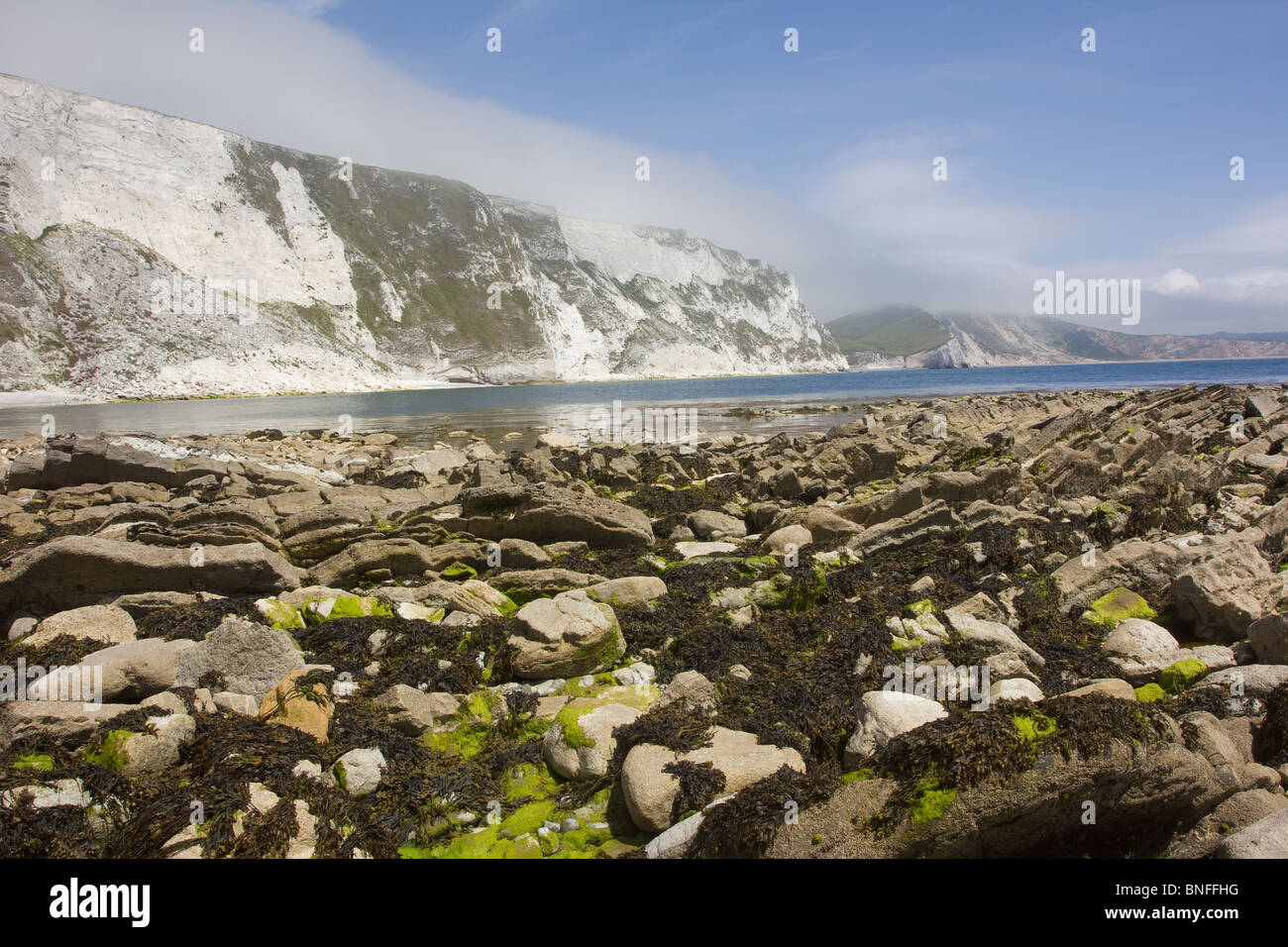 Mupe Bay y en el Arish ha Mell costa de Dorset. Foto de stock