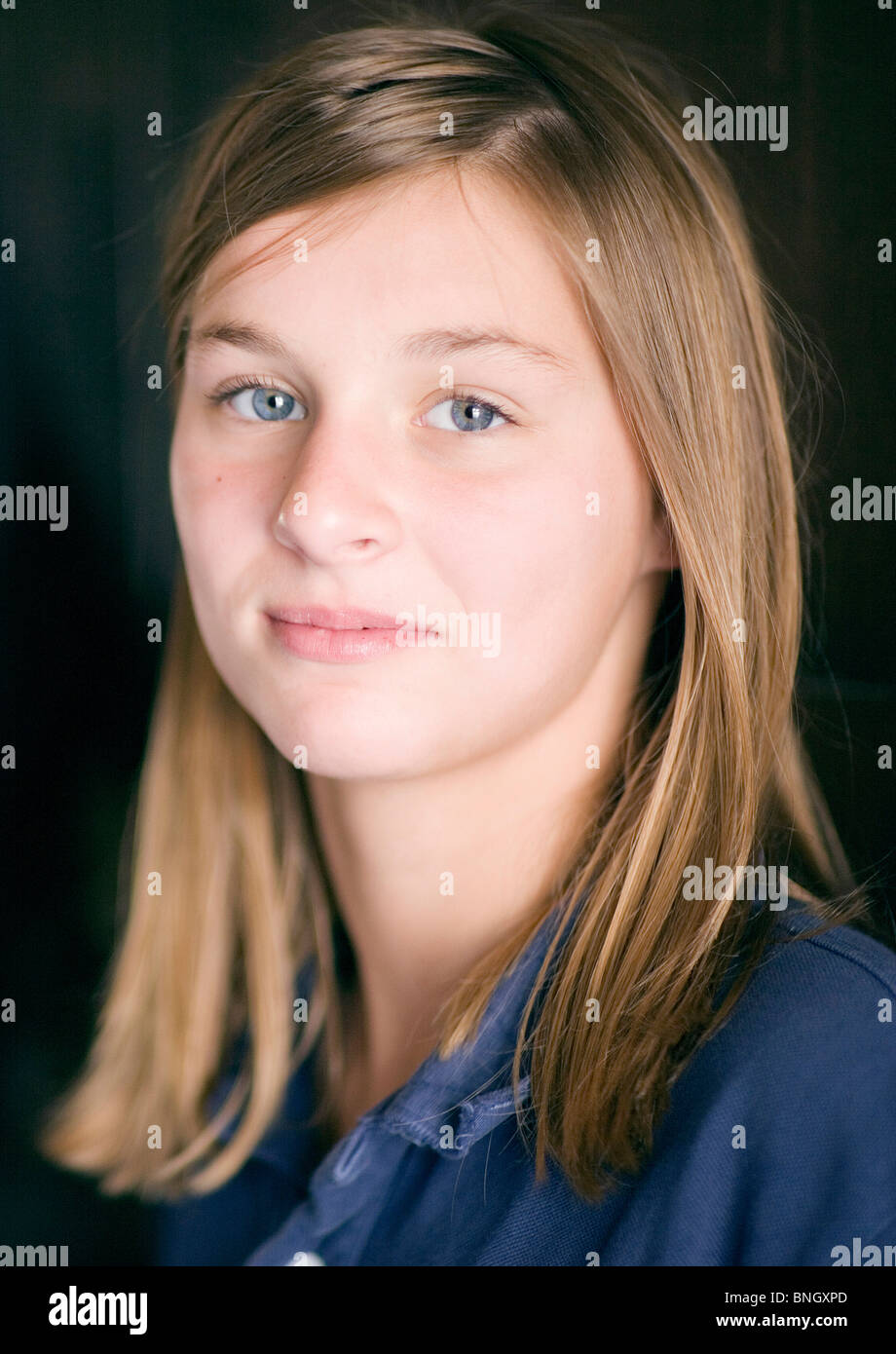 Retrato de una adolescente Foto de stock