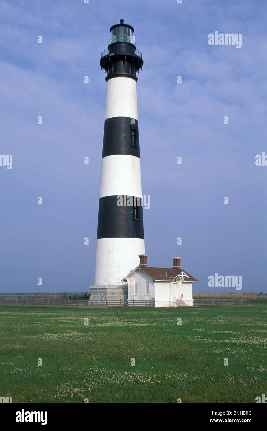 Carolina del Norte Estados Unidos Bodie Island Lighthouse Outer Banks Estados Unidos de América Foto de stock