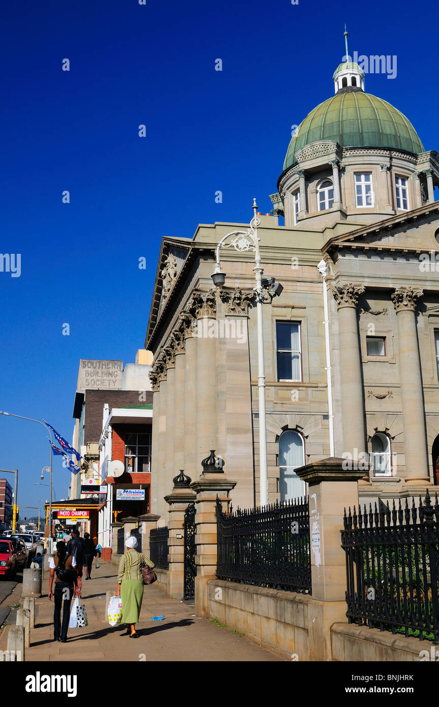 Centro de la ciudad de Pietermaritzburg Kwazulu Natal, Sudáfrica la gente street Foto de stock