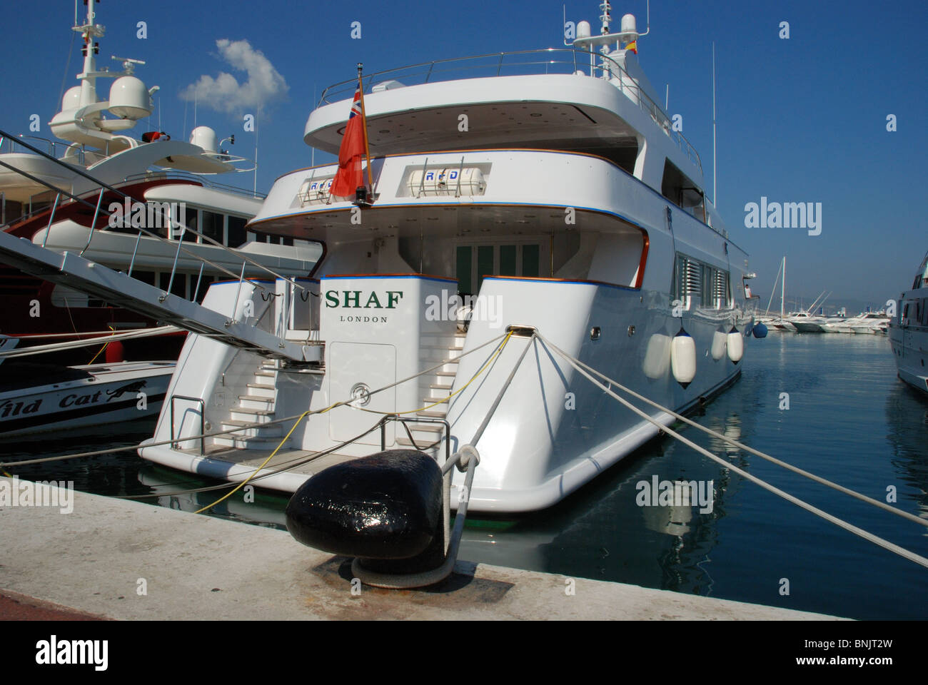 Los barcos de la marina, Puerto Banus, Marbella, Costa del Sol, Málaga,  Andalucía, España, Europa Occidental Fotografía de stock - Alamy