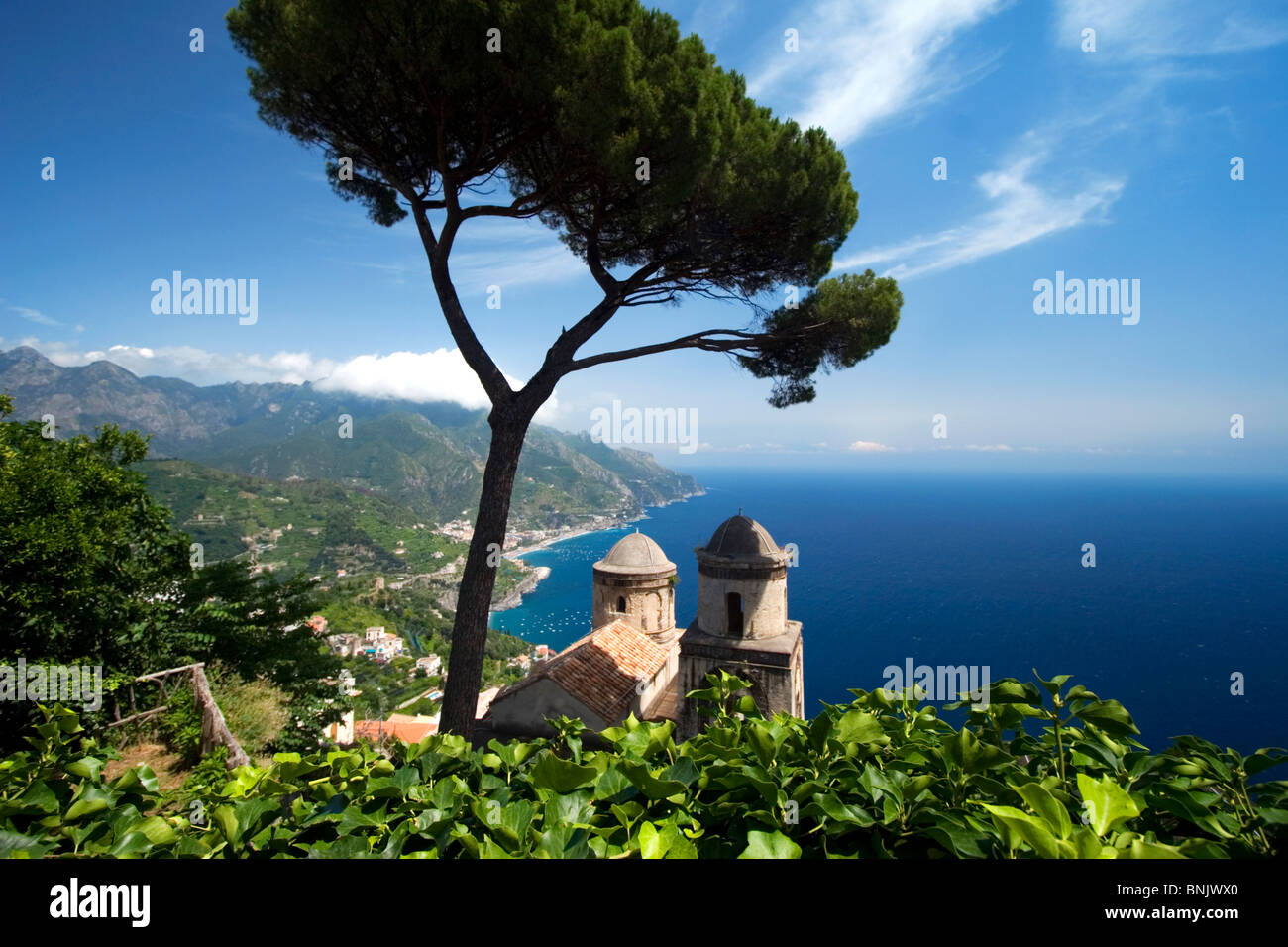 Ravello Campania Italia Foto de stock