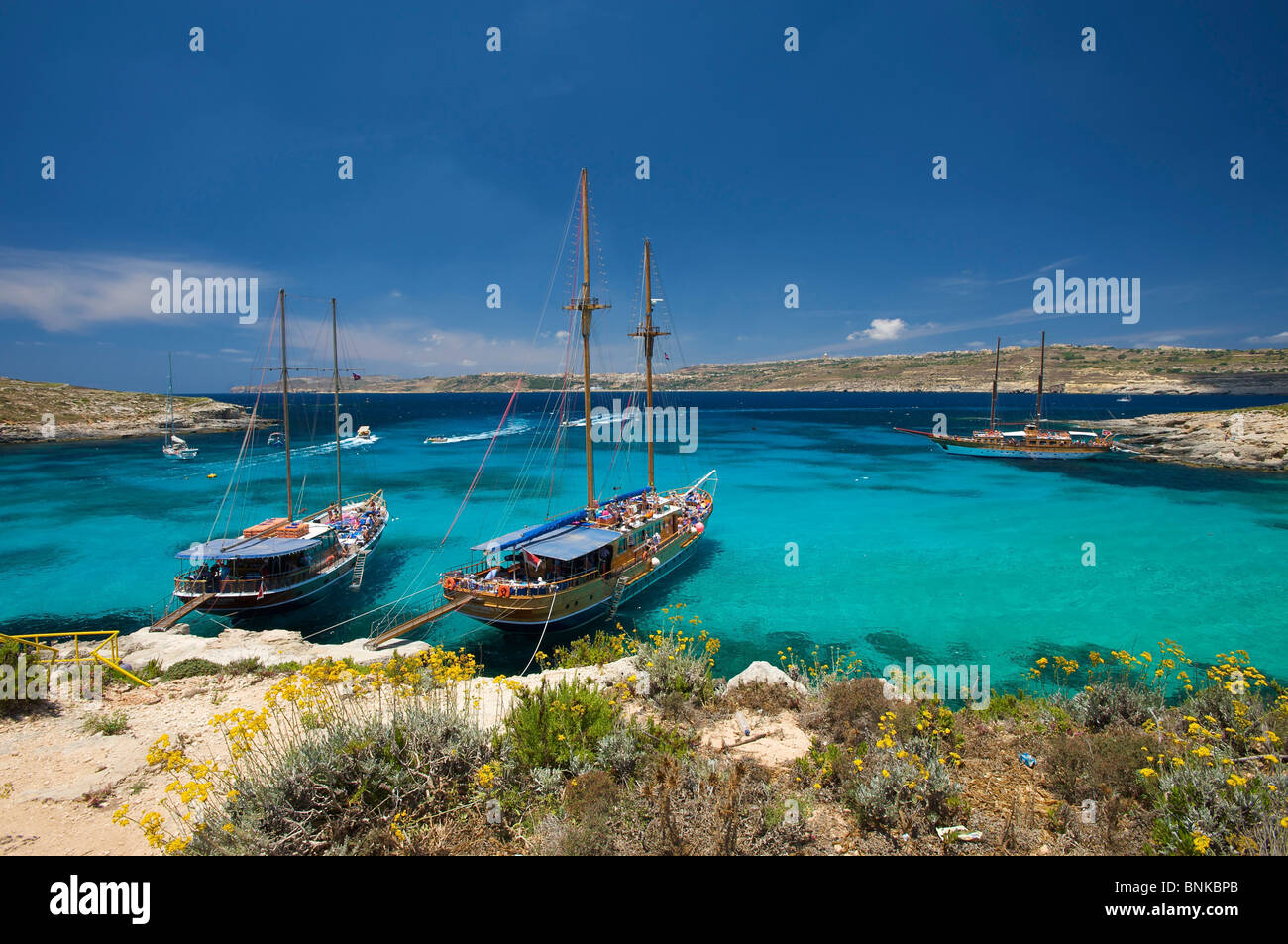 Malta Comino Islandia Cominotto Blue Lagoon costas costas de mar