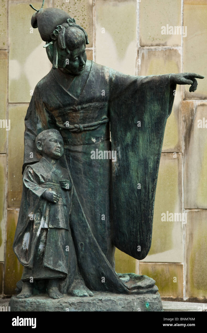 Madame Butterfly estatua en Glover Garden Foto de stock