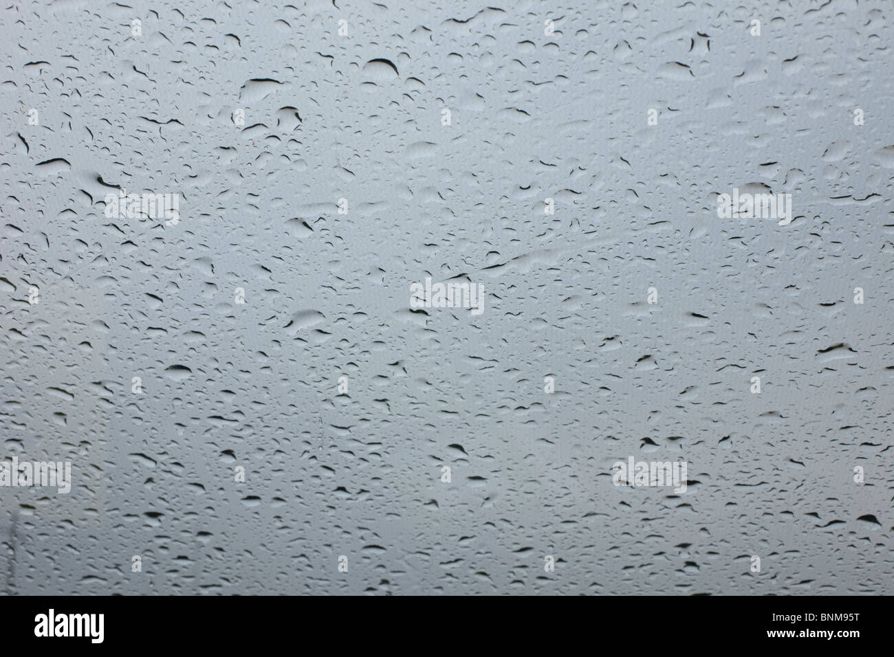 Gotas de lluvia Lluvia Weather coche coches de agua cristal parabrisas parabrisas Foto de stock