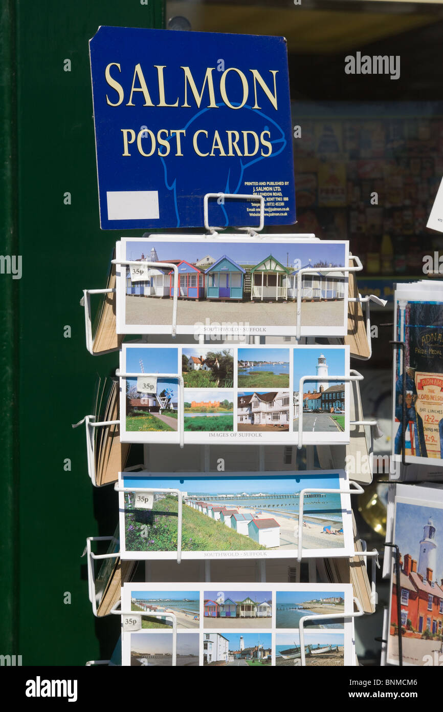 Tarjetas postales en venta en Southwold, Suffolk, Inglaterra Foto de stock