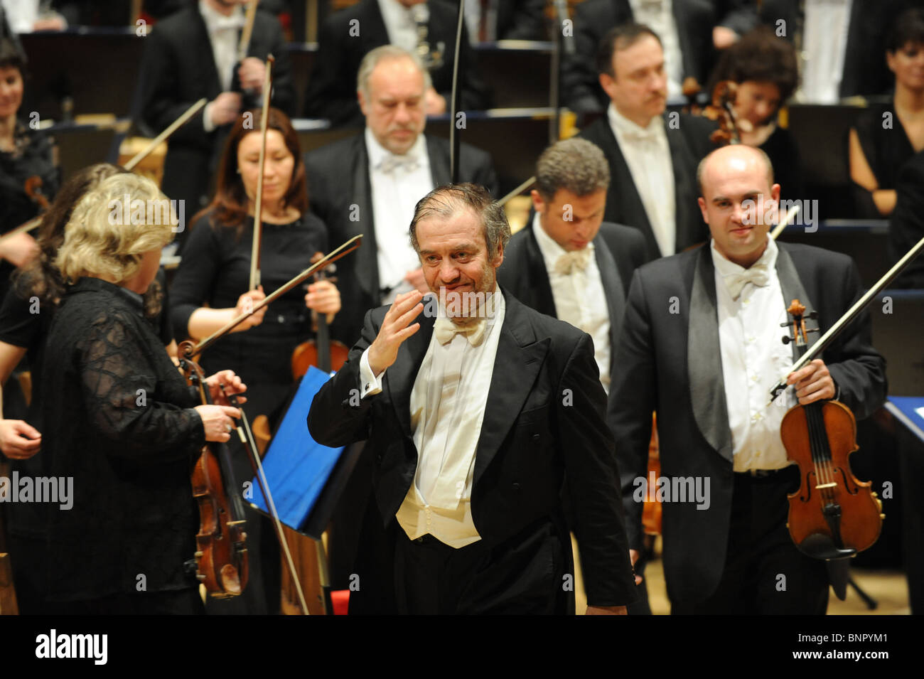 Un concierto en el Teatro Mariinsky, San Petersburgo, Rusia Foto de stock