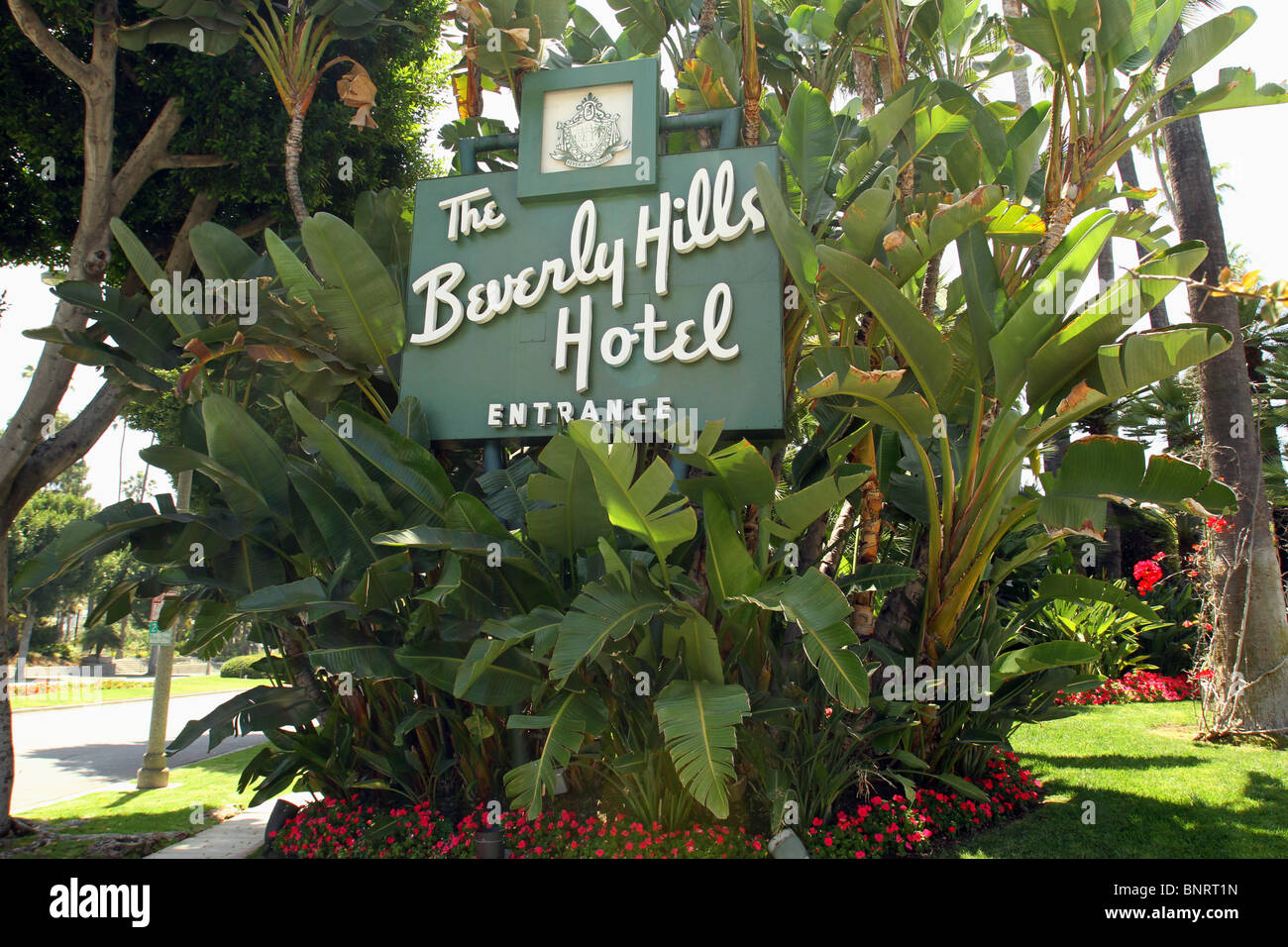 El Hotel Beverly Hills Foto de stock