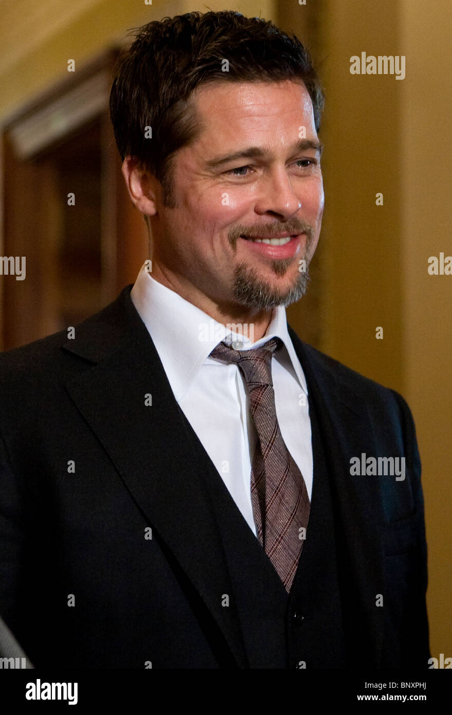 El actor Brad Pitt. Foto de stock