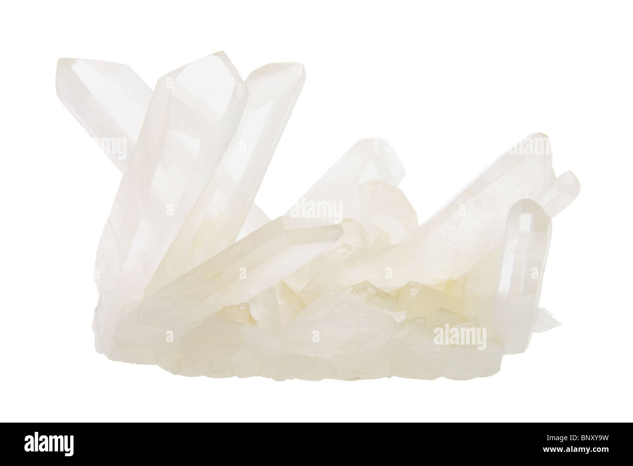 Cristales de cuarzo Foto de stock