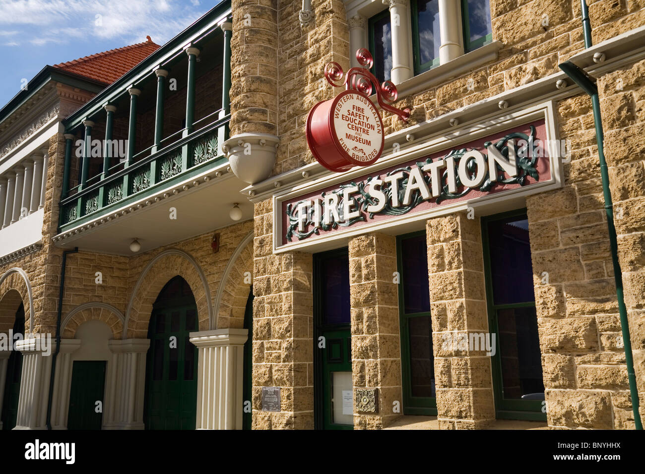 La seguridad contra incendios y la educación del museo en la antigua estación de bomberos de Perth. Perth, Australia Occidental, Australia. Foto de stock