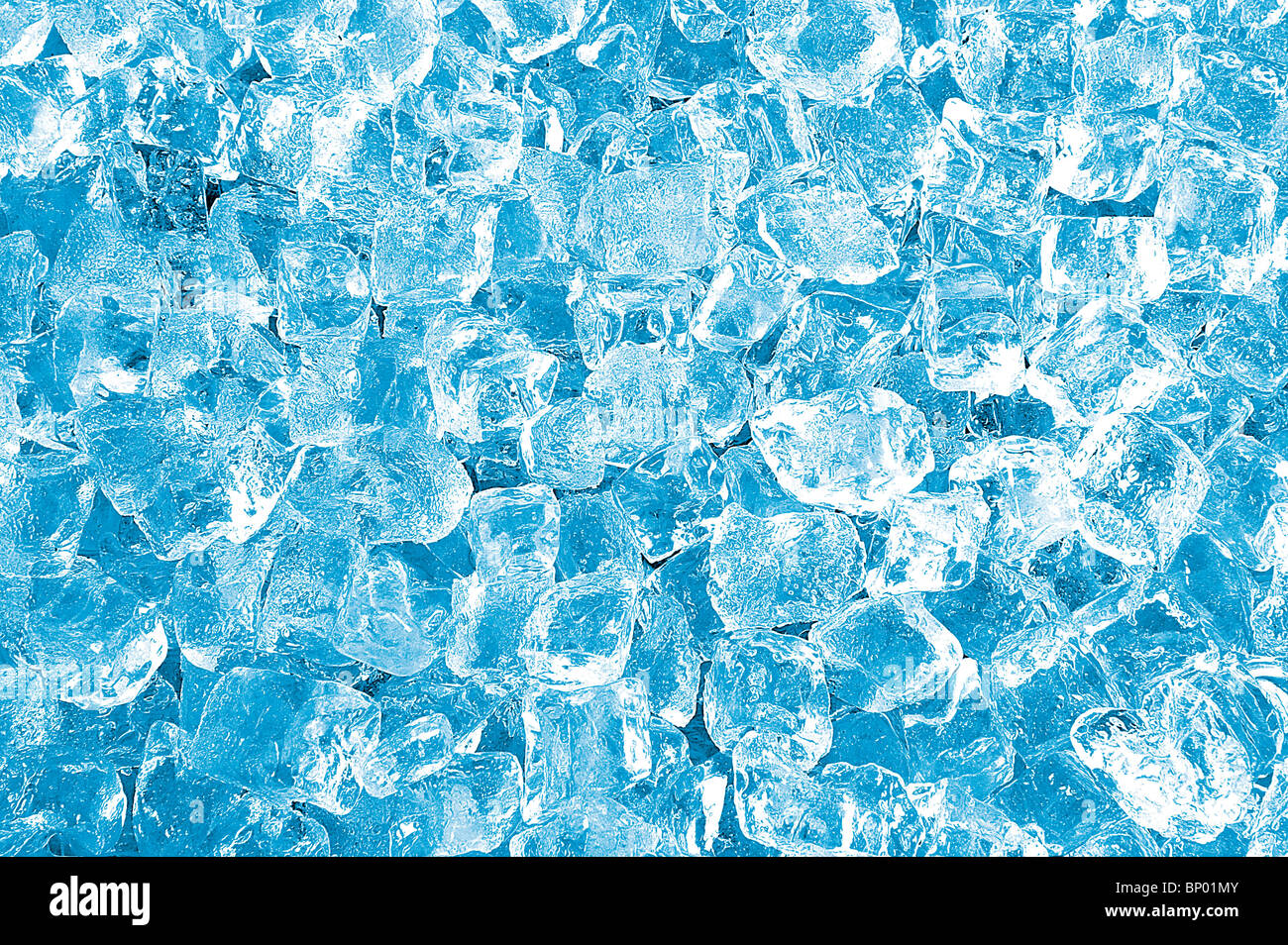 Frosty azul cubitos de hielo textura nº 11 Foto de stock