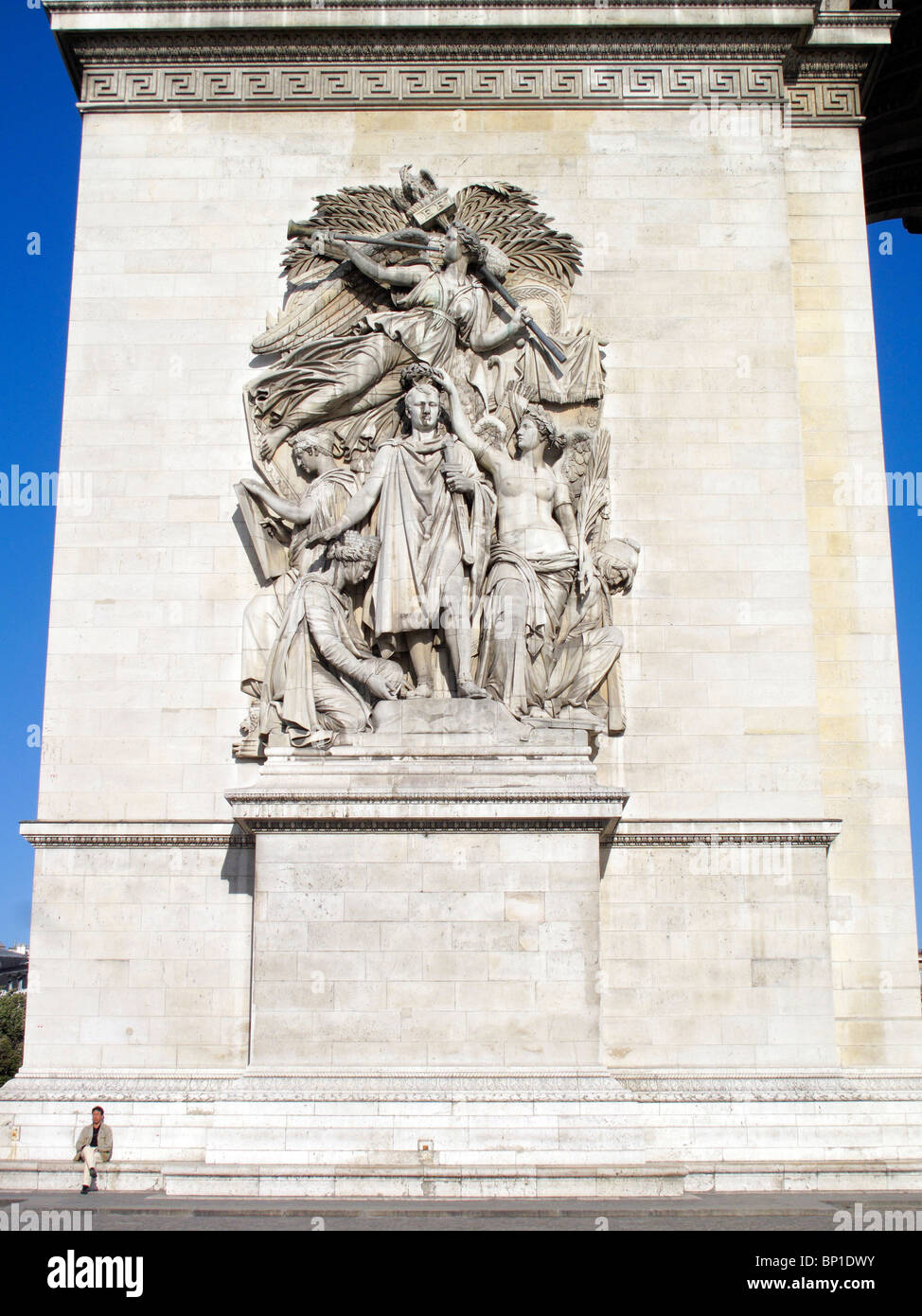 Francia, Paris, el Arco del Triunfo Foto de stock