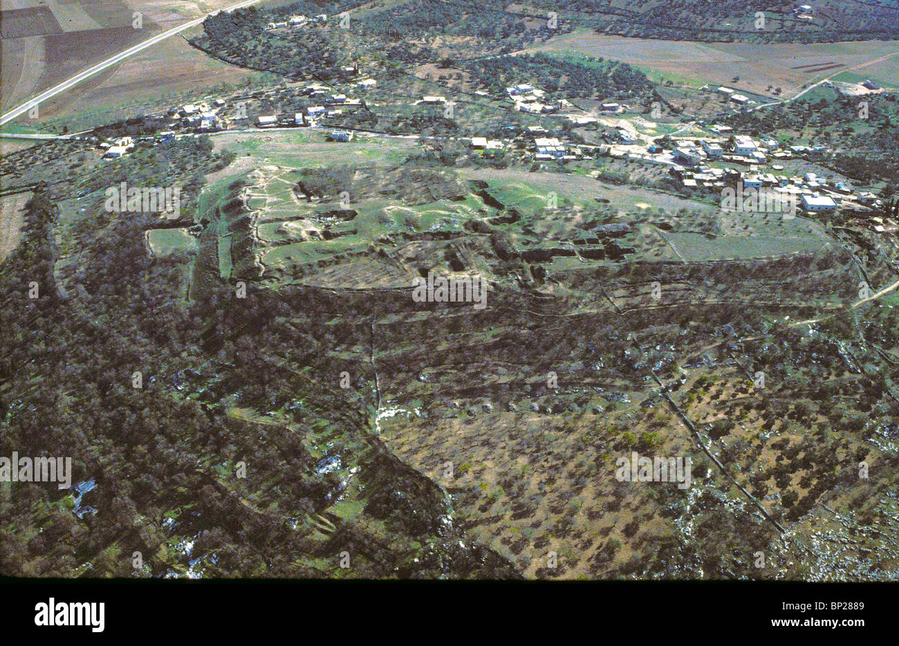 1939. Á TAANACH - CNAANITE ciudad al sur del valle de Jezreel. Conquistada por los Israelitas - Josh 12:21 Foto de stock