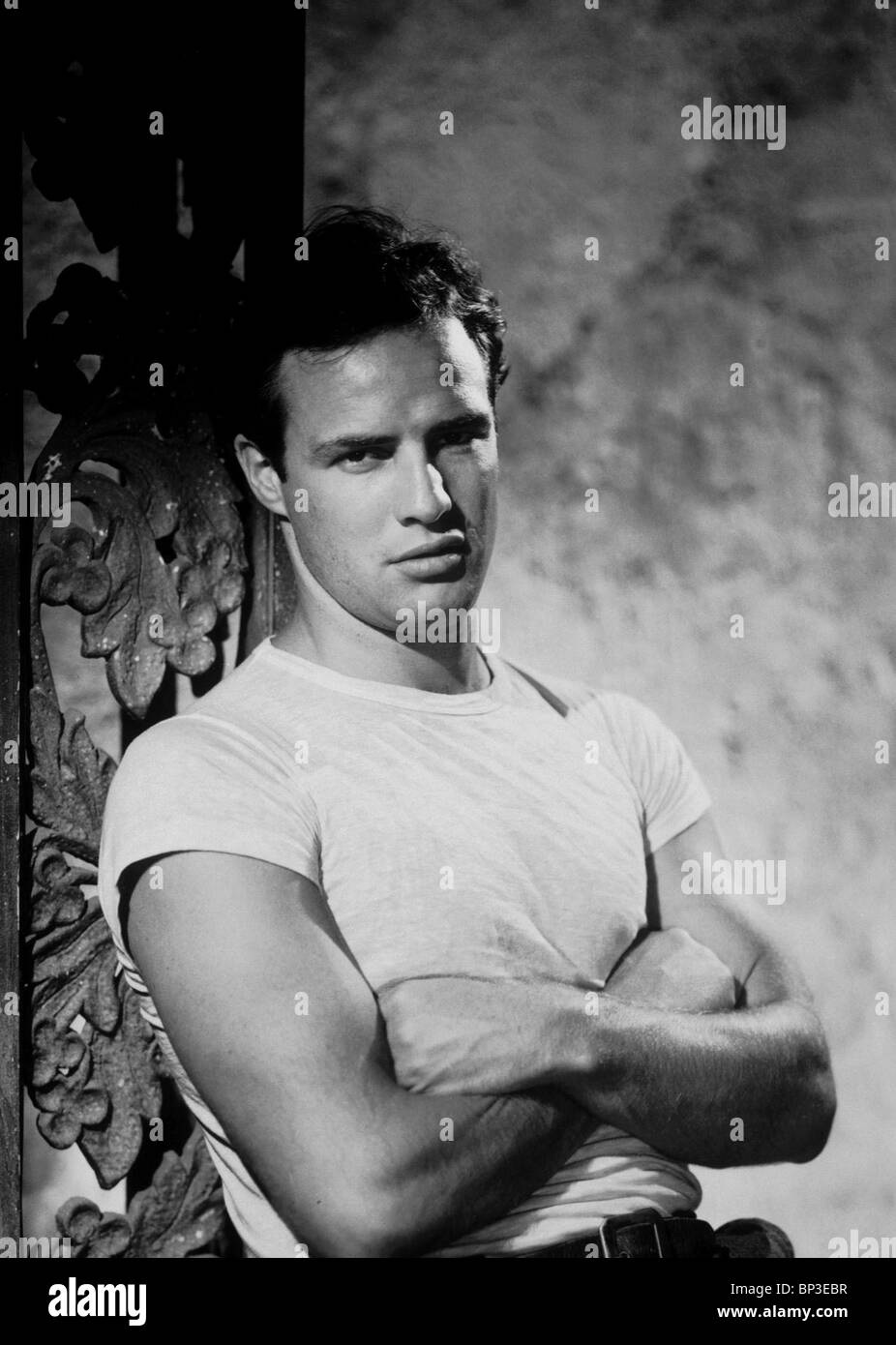 MARLON BRANDO Un tranvía llamado deseo (1951) Foto de stock