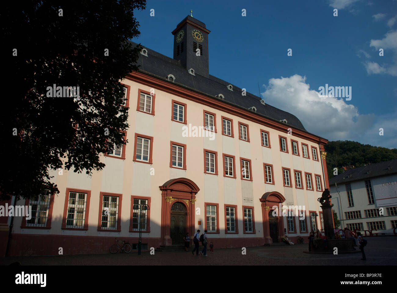 Antiguo edificio principal de la Universidad de Heidelberg Foto de stock