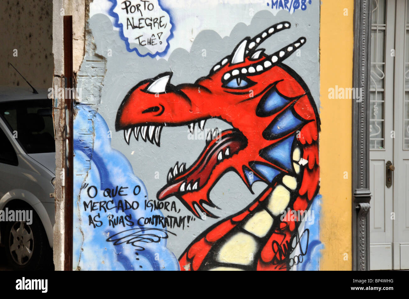 Graffiti Painting Dragon Fotos e Imágenes de stock Alamy