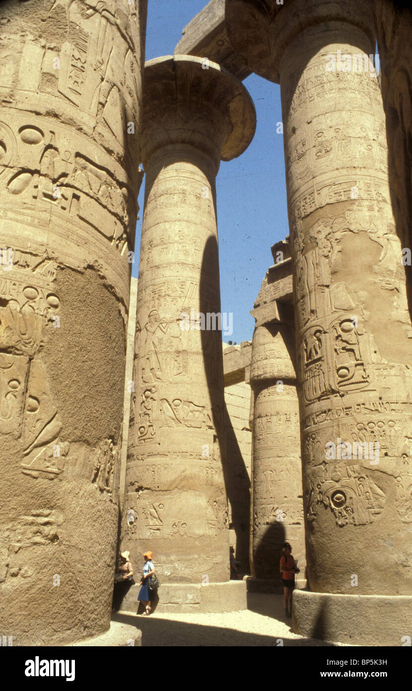 4550. KARNAK, Templo de AMUN Foto de stock