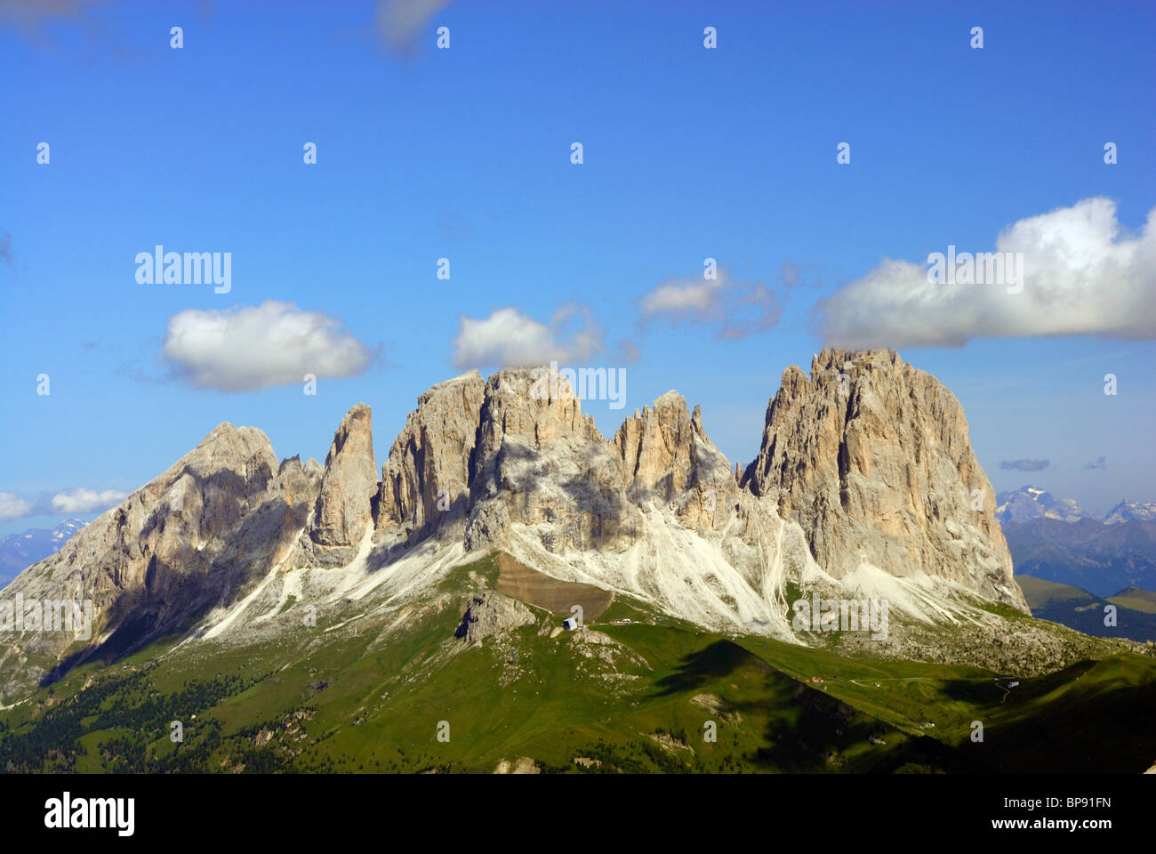 Gama Langkofel, dolomitas, Trentino-Alto Adigio/Tirol del Sur, Italia Foto de stock