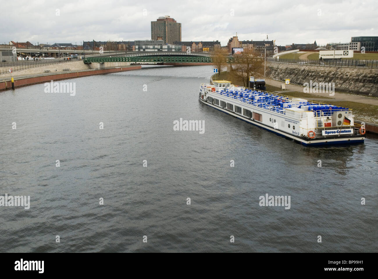 Río Spree Berlín ALEMANIA Foto de stock