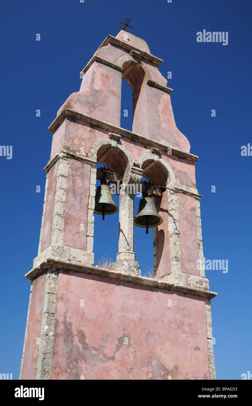 Bell Tower - Paleo Perithia Foto de stock