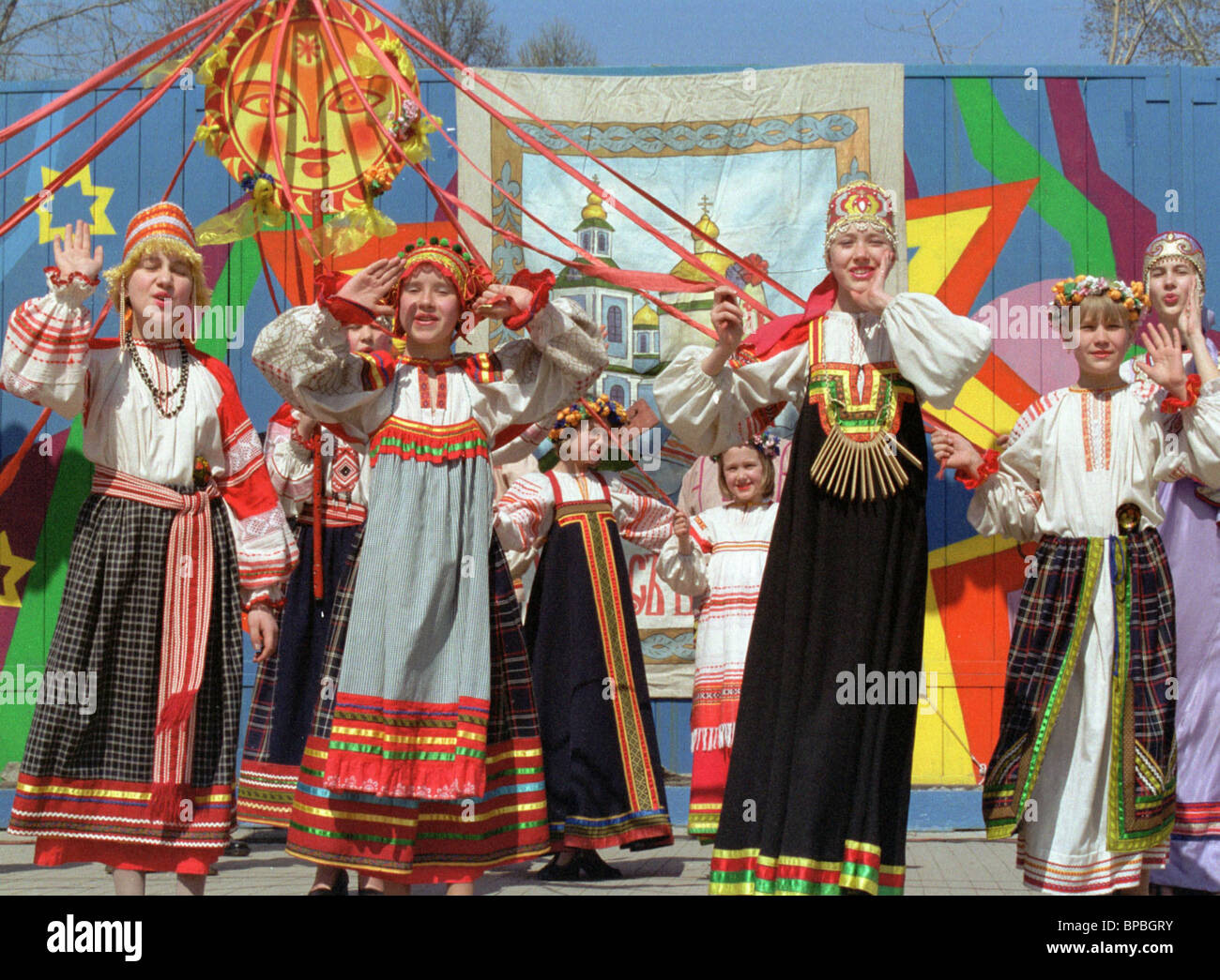 Las festividades de Pascua en Novosibirsk Foto de stock
