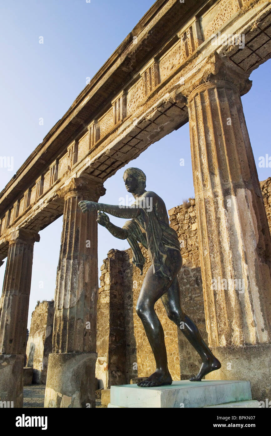 Las ruinas de Pompeya, Italia Foto de stock