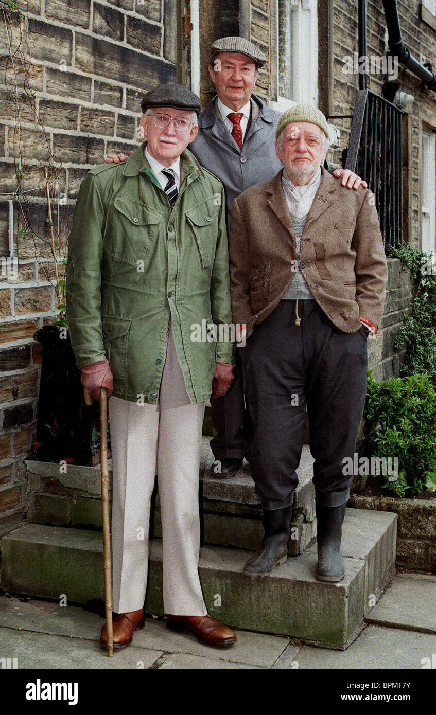 CLEGG FOGGY COMPO PETER SALLIS BRIAN Wilde y Bill Owen del verano pasado vino el 21 de mayo de 1996 Foto de stock