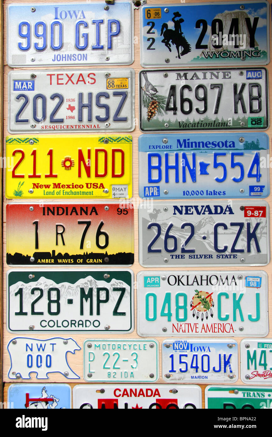 Matrículas de automóviles americanos fotografías e imágenes de alta  resolución - Alamy