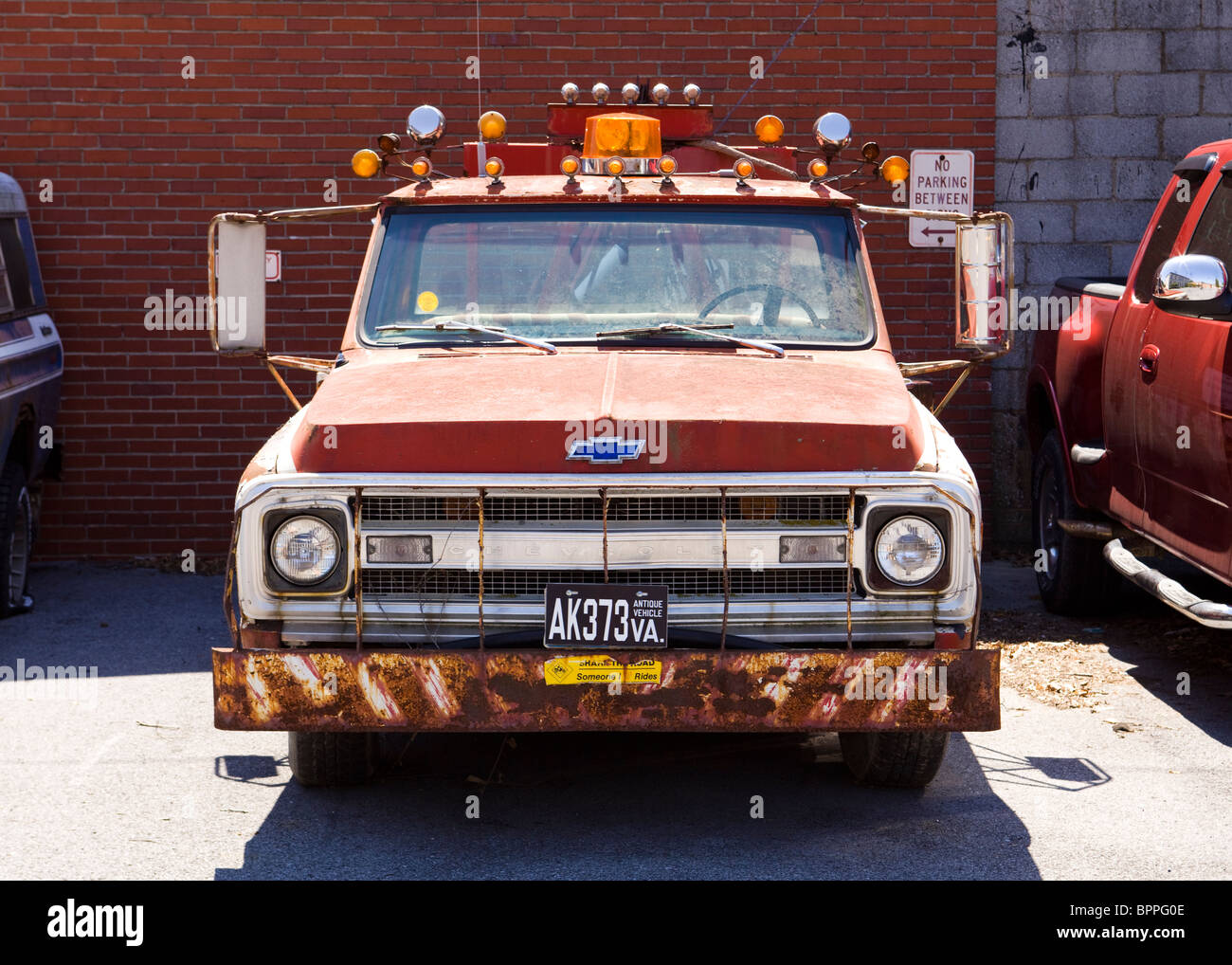 1969 Chevy Tow Truck Foto de stock