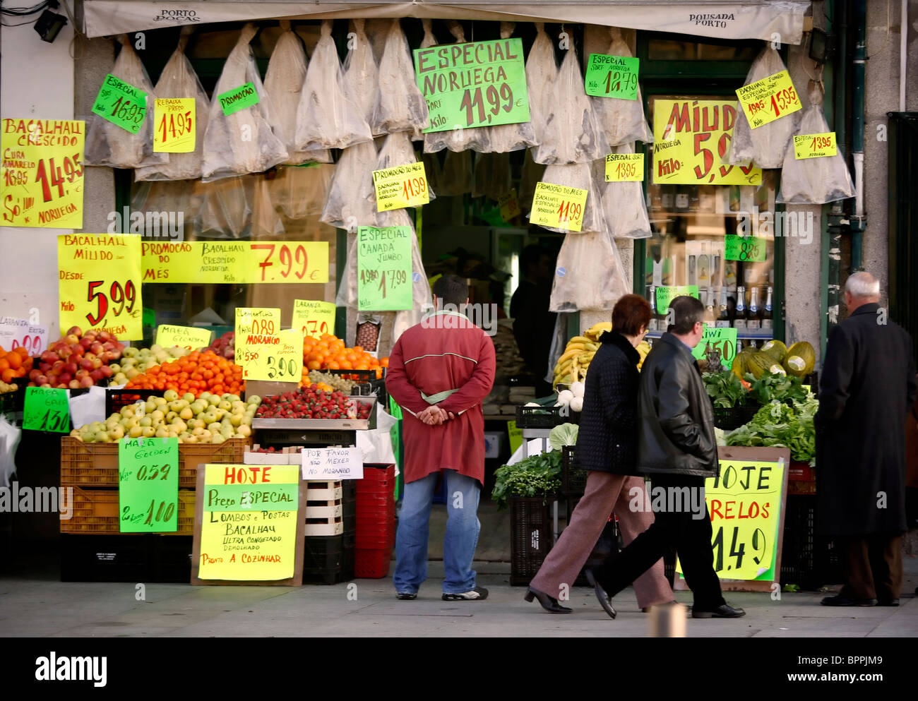 Tienda en Oporto Foto de stock