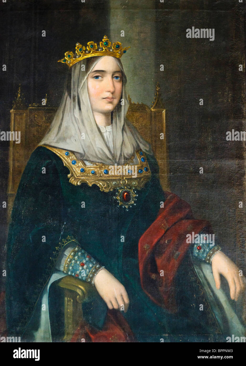 Isabel la Católica, Isabel la Católica 1451 - 1504. Reina de Castilla y Aragón. Foto de stock