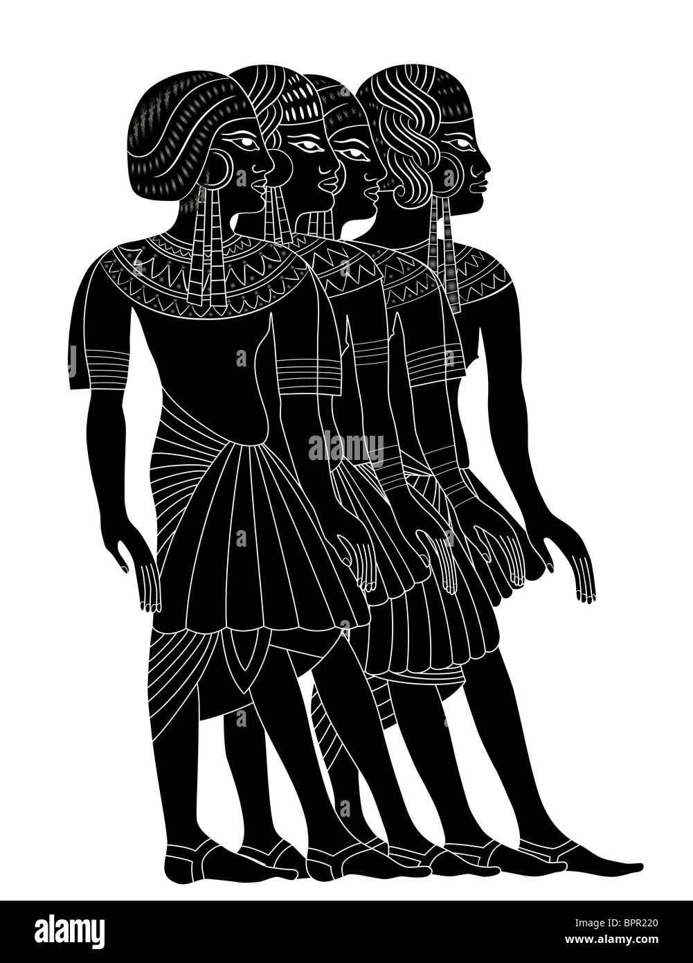 Las mujeres del Antiguo Egipto Foto de stock
