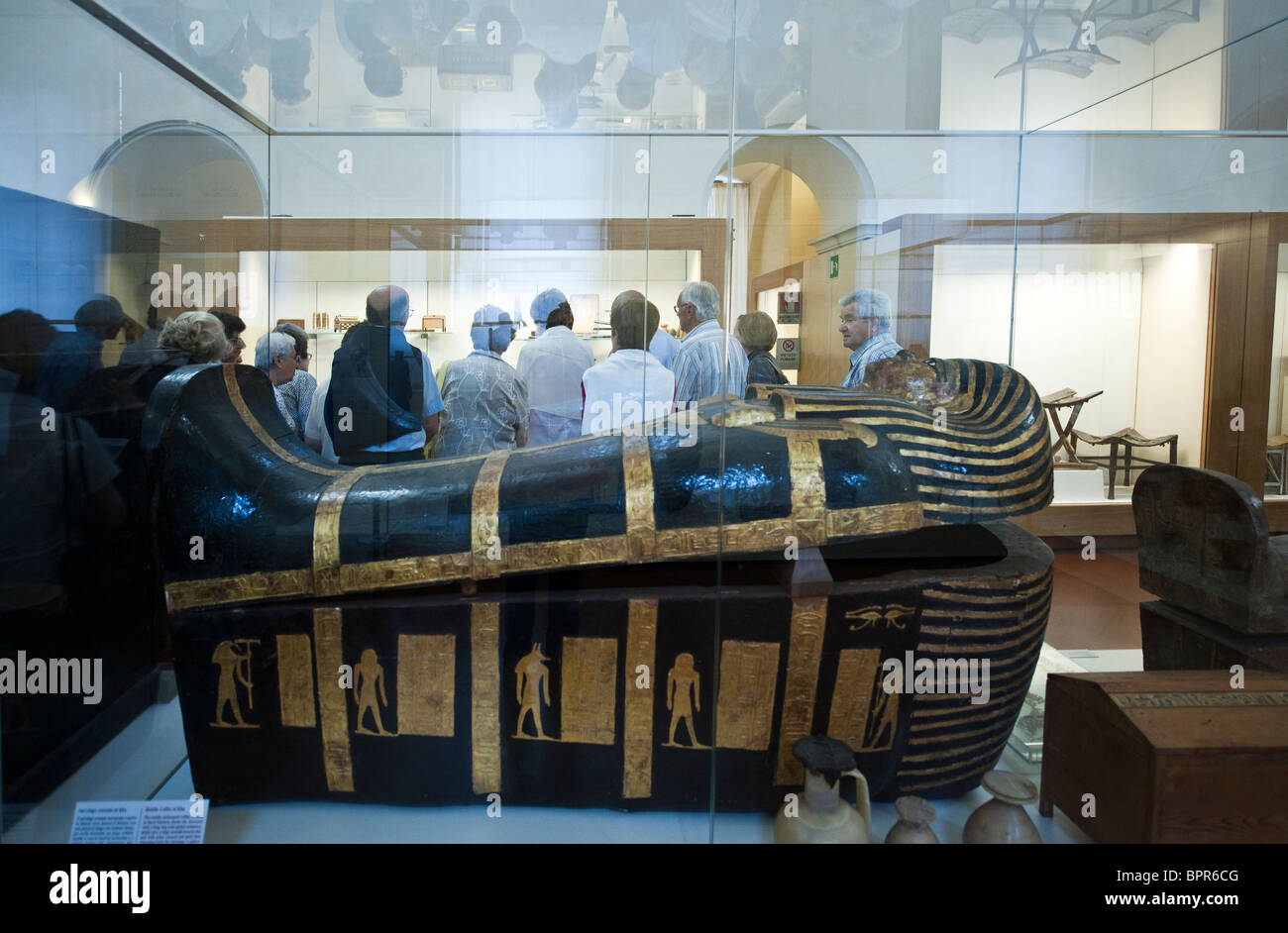 Italia, Turín, el Museo Egipcio Foto de stock
