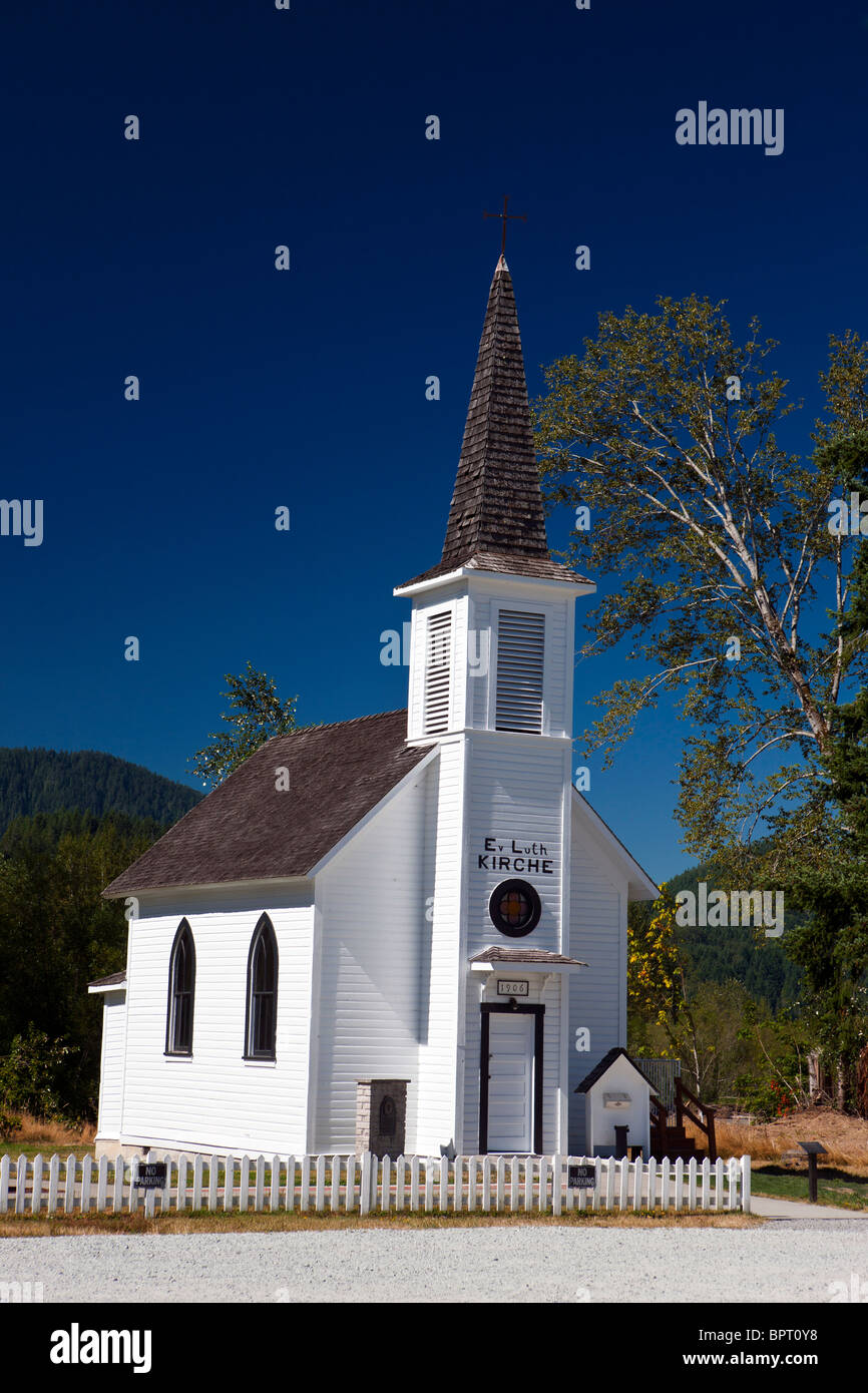 Elba, Iglesia Evangélica Luterana, Elba, Washington, Estados Unidos de América Foto de stock