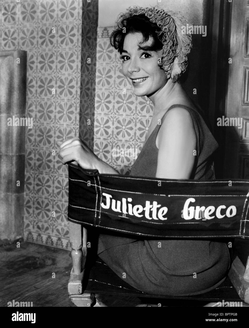 La actriz Juliette Greco (1959) Foto de stock