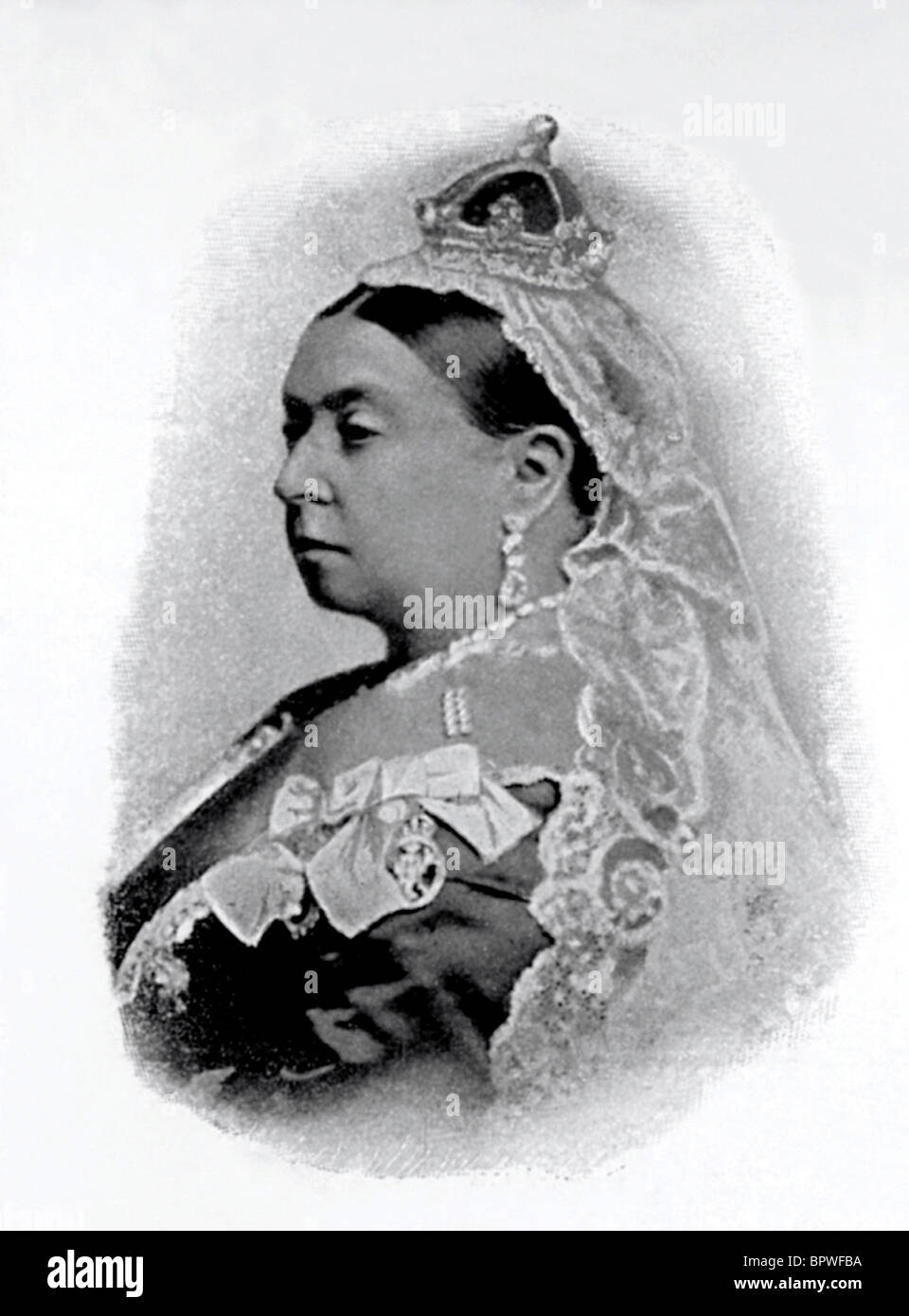 La reina Victoria reina de Inglaterra 1837 - 1901 el 10 de junio de 1885 Foto de stock
