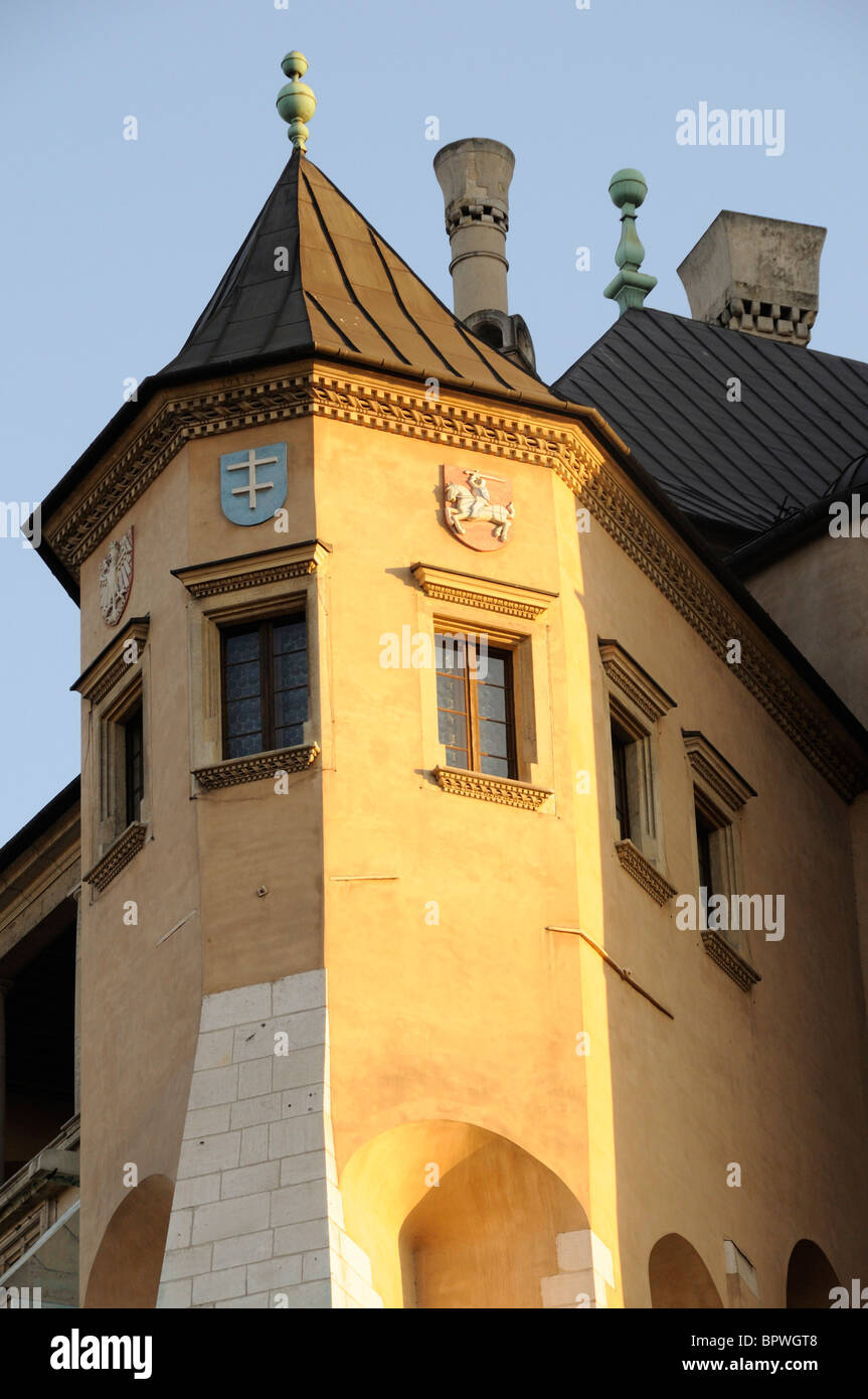 Las gallinas Claw Ala, vestigio del castillo medieval, el Castillo de Wawel, en Cracovia. Foto de stock
