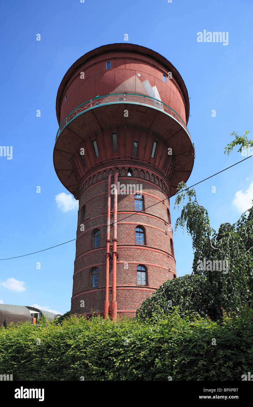 Wasserturm en Frechen-Grube Carl, Ville, Naturpark Rheinland, Nordrhein-Westfalen Foto de stock