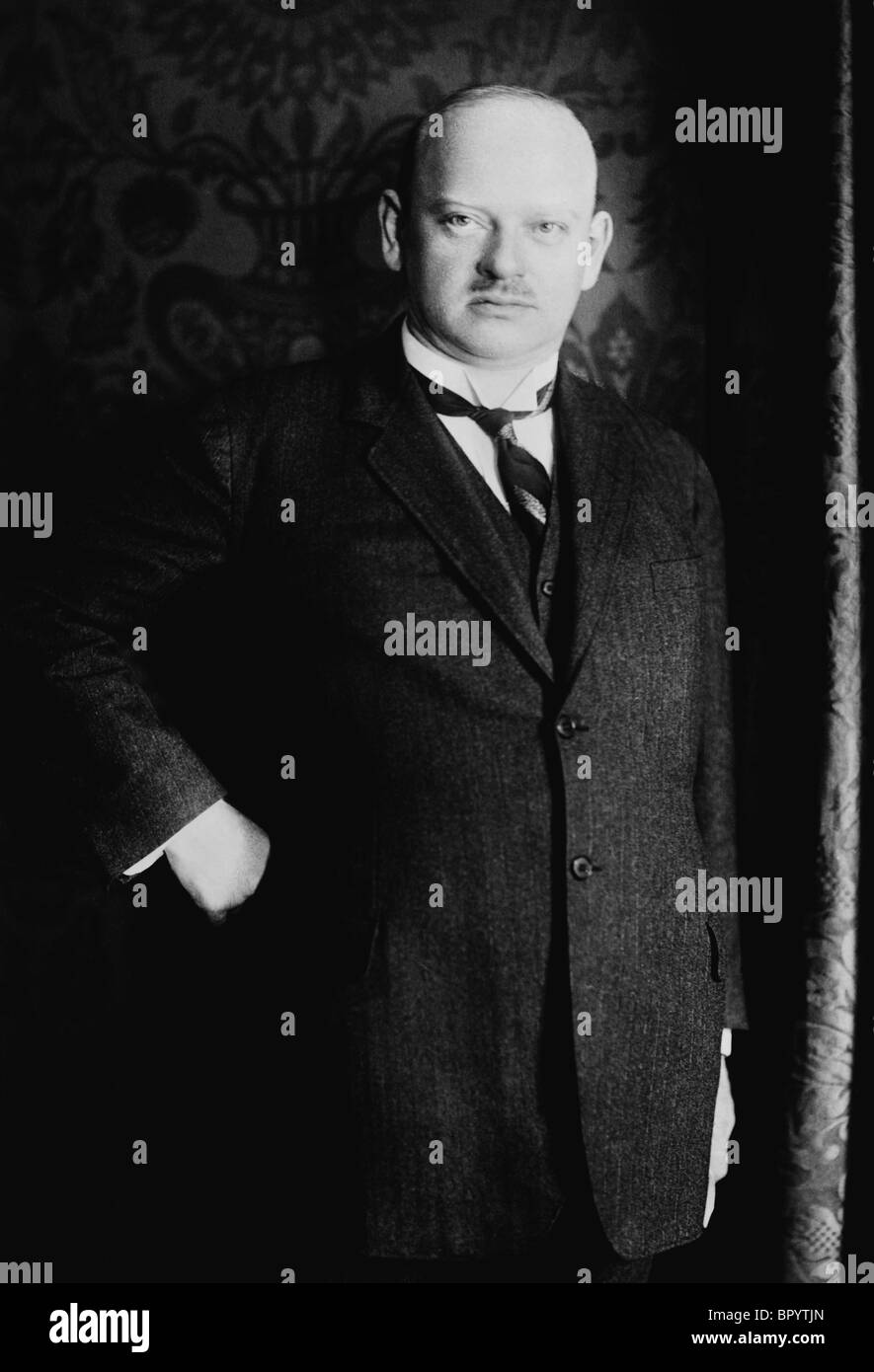 Estadista alemán Gustav Stresemann (1878 - 1929): Canciller (1923) + el Ministro de Relaciones Exteriores (1923 - 1929) de la República de Weimar. Foto de stock