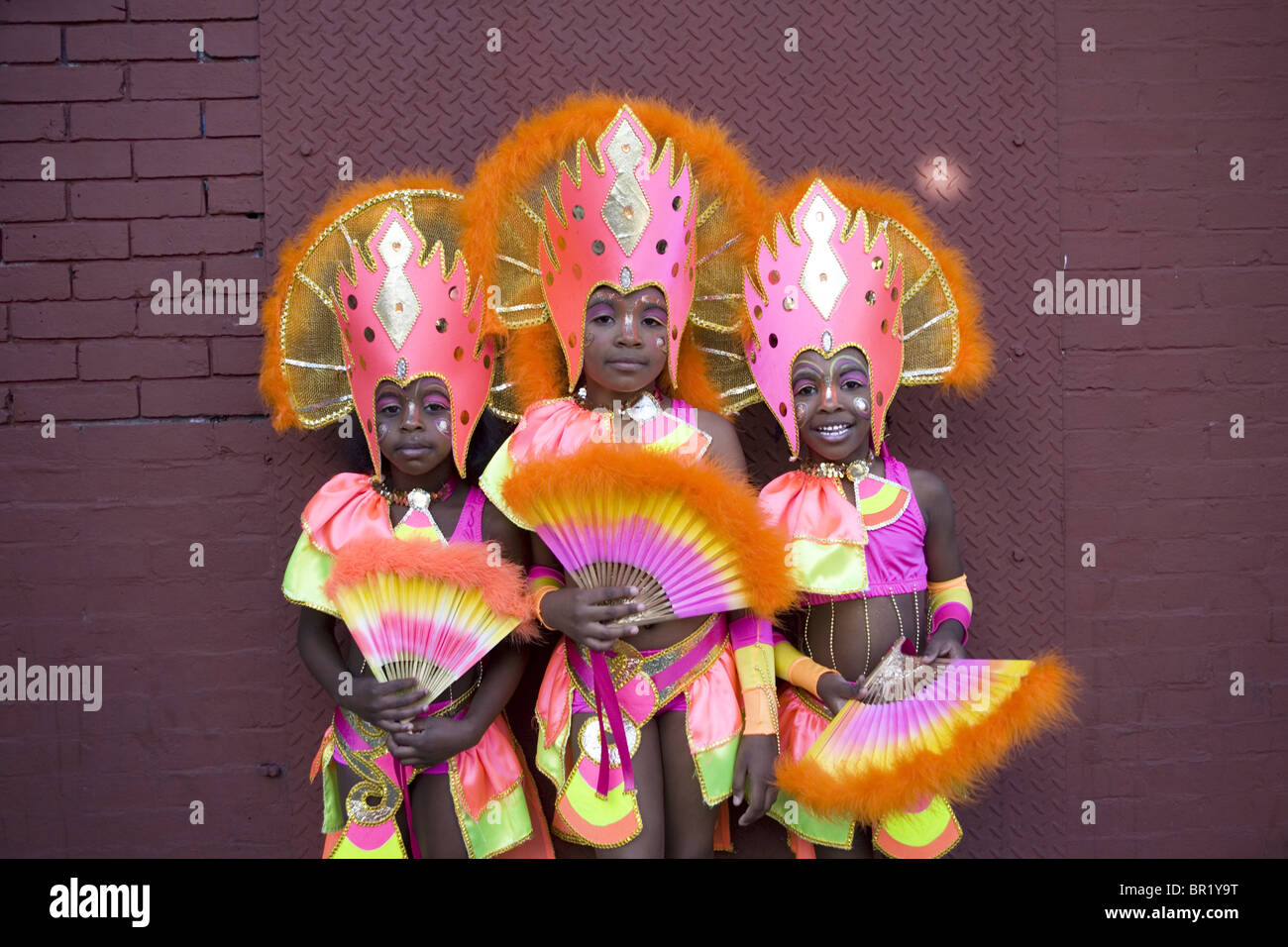 2010 West Indian Children's Parade en Crown Heights, Brooklyn, Nueva York. Foto de stock