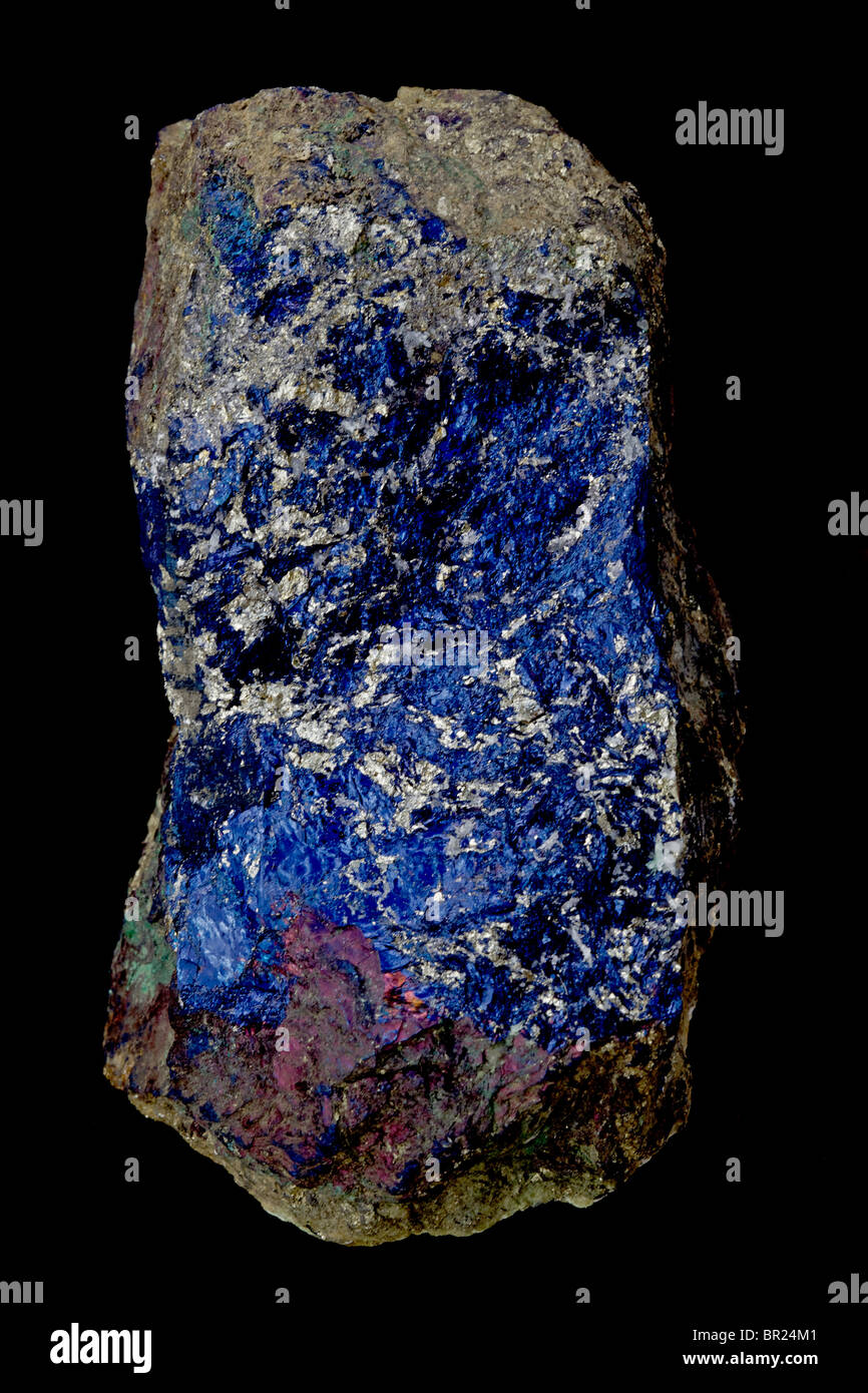 CuS covelita - - - Leonard de sulfuro de cobre mina - Butte Montana - Mineral de cobre - forma masiva Foto de stock