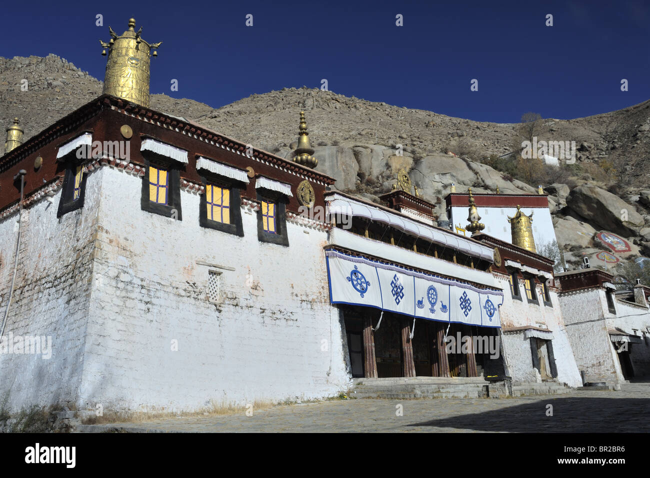 El monasterio de Sera, Lhasa, Tibet Foto de stock